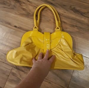 New NYC by Perlina Yellow Handbag.